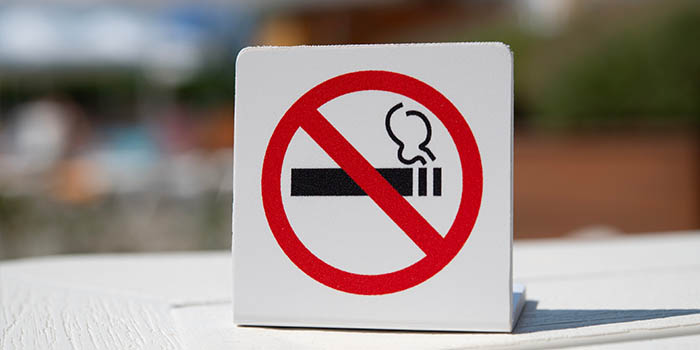 A "No Smoking" Sign