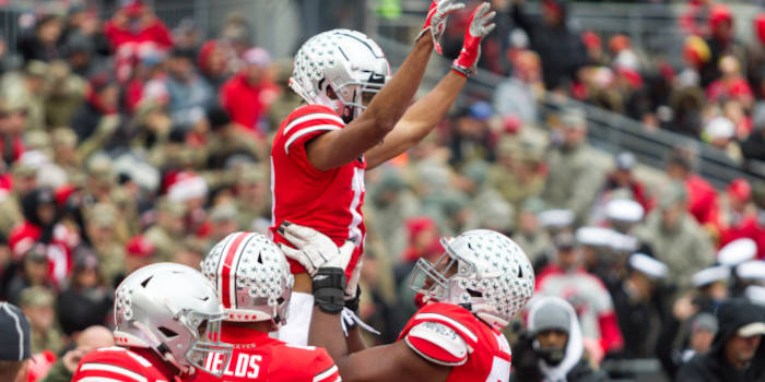 NCAA Division 1 Football University of Maryland Terrapins Vs. Ohio State Buckeyes on November 11th 2019 at the Ohio State Stadium in Columbus, Ohio USA