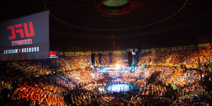 UFC hexagon, arena and event